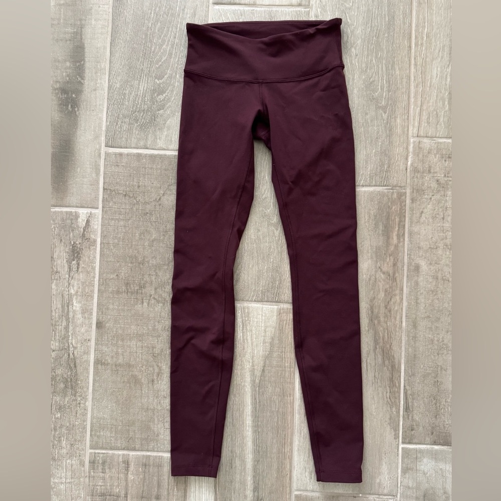 🛎️ Clearance Lululemon Wunder Under Pant High Rise leggings red grape